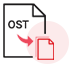 Konvertiert OST in mehrere Dateiformate 