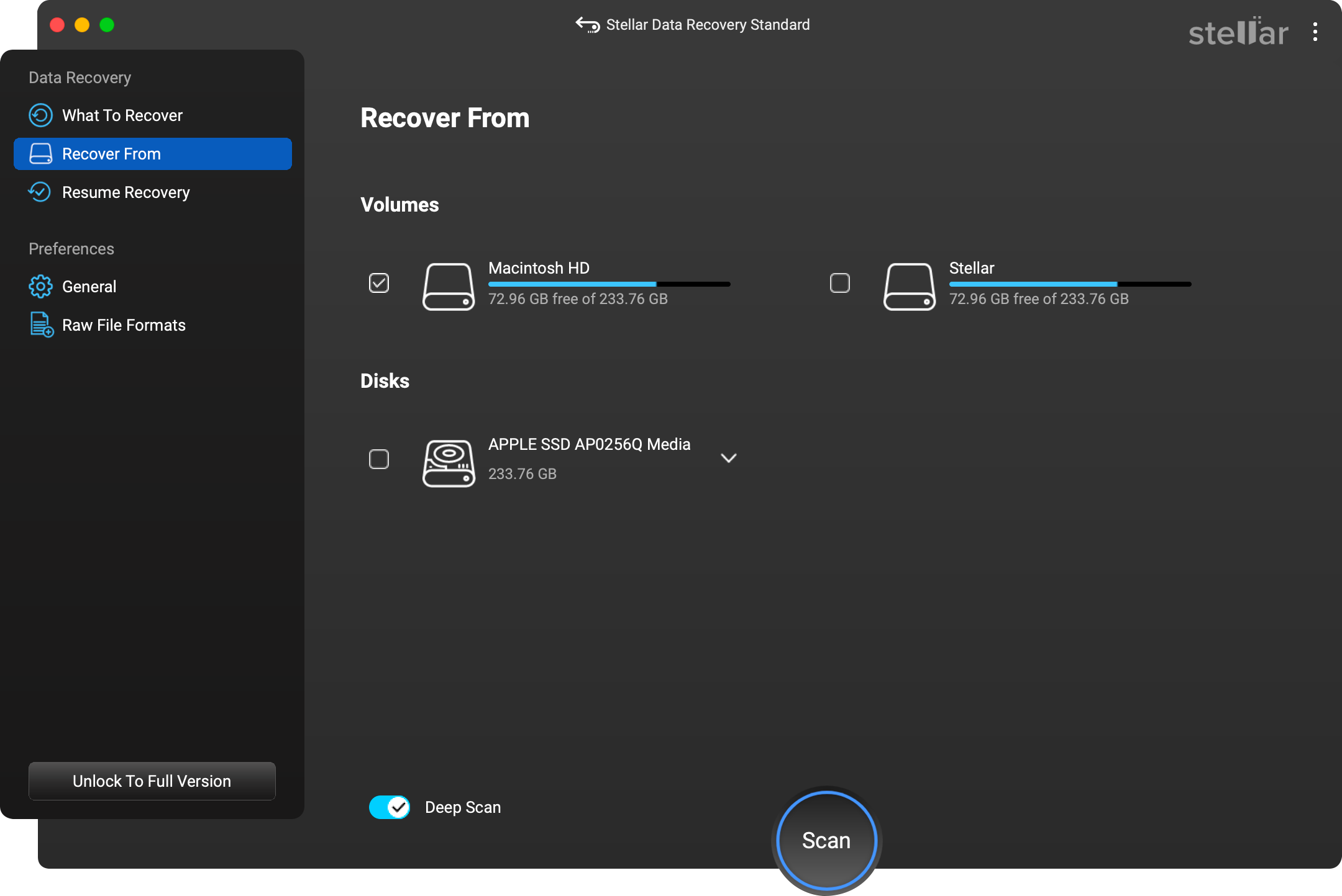 Scan Storage Drive