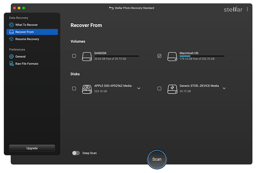 Stellar Photo Recovery for Mac