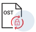 Conversion of Encrypted OST File  