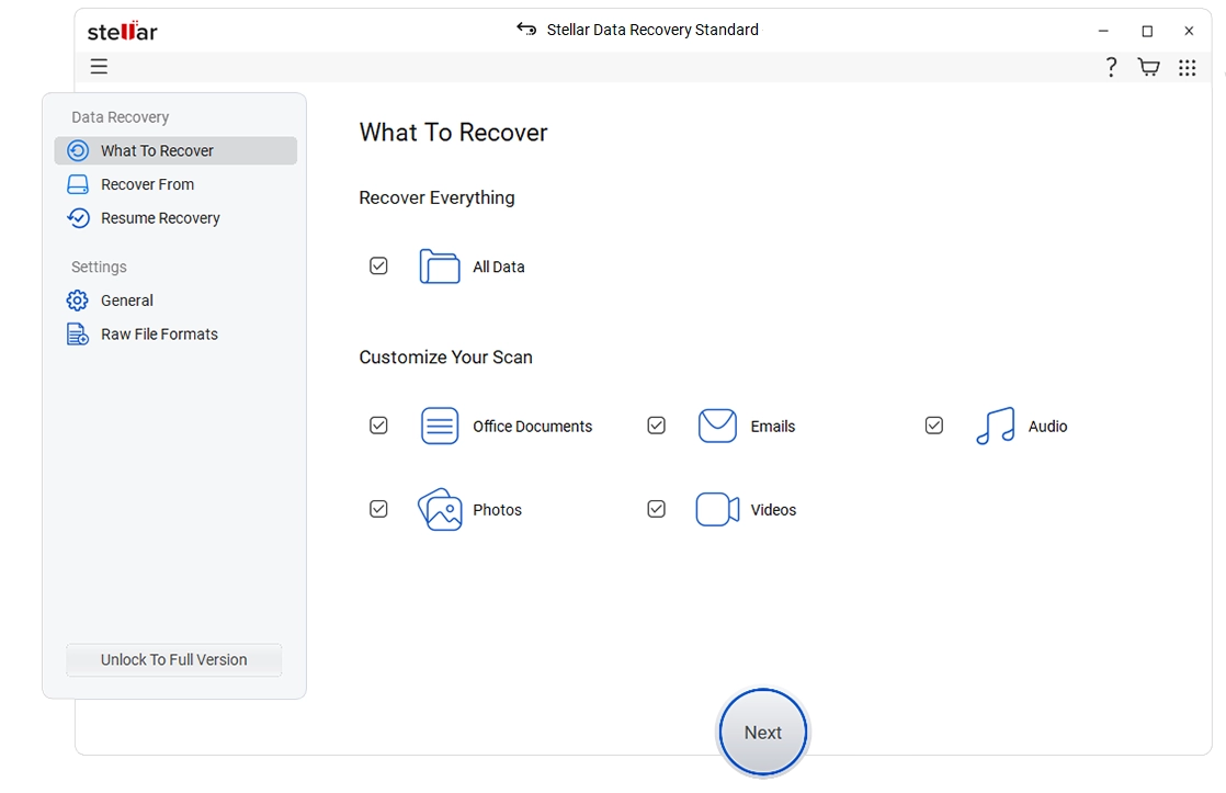 Select File Type